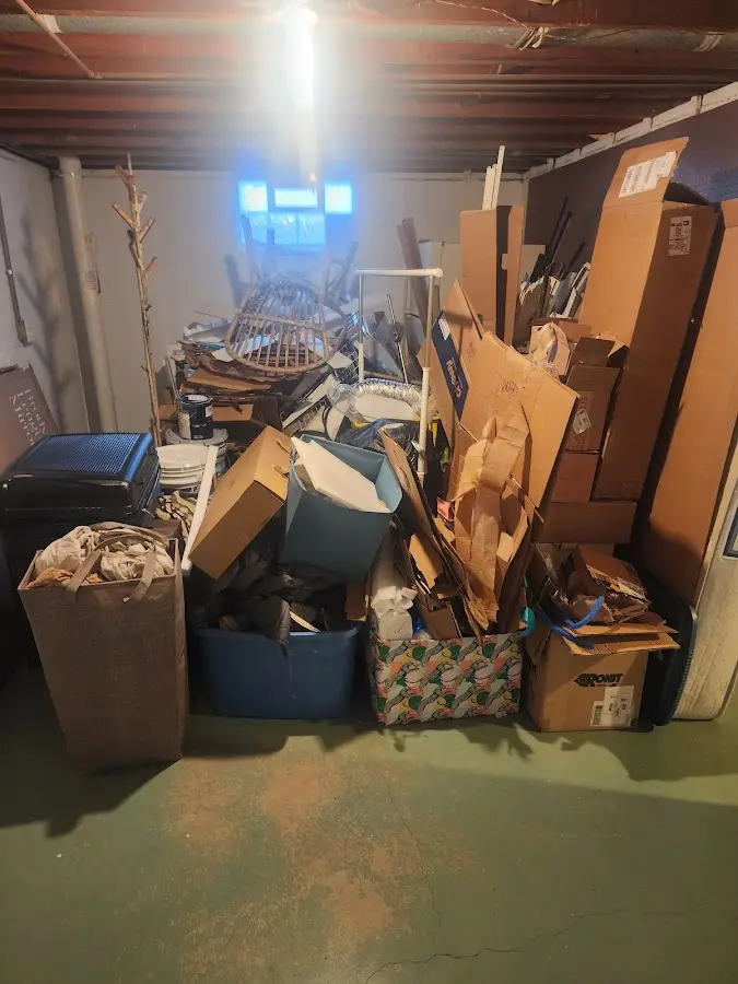 Roll-off dumpster container at job site for Yard Waste Dumpster Rental in East Pikeland